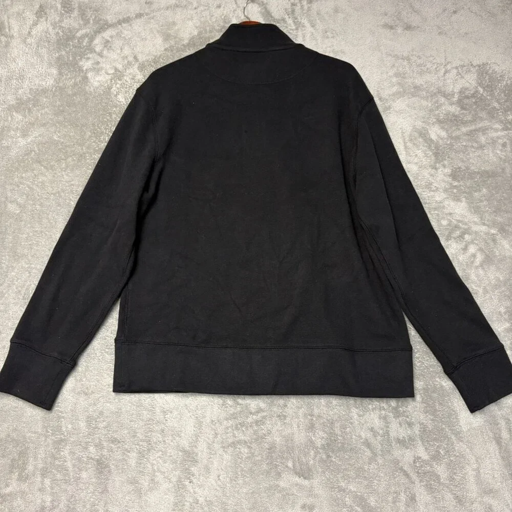 Banana Republic Men's Size L Black Half-Zip Pullover Sweatshirt K1176